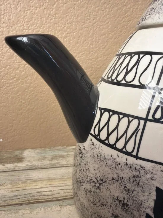 Cats By Nina Lyman Black Cat Ceramic Teapot 9" Pre-owned - Picture 11 of 15